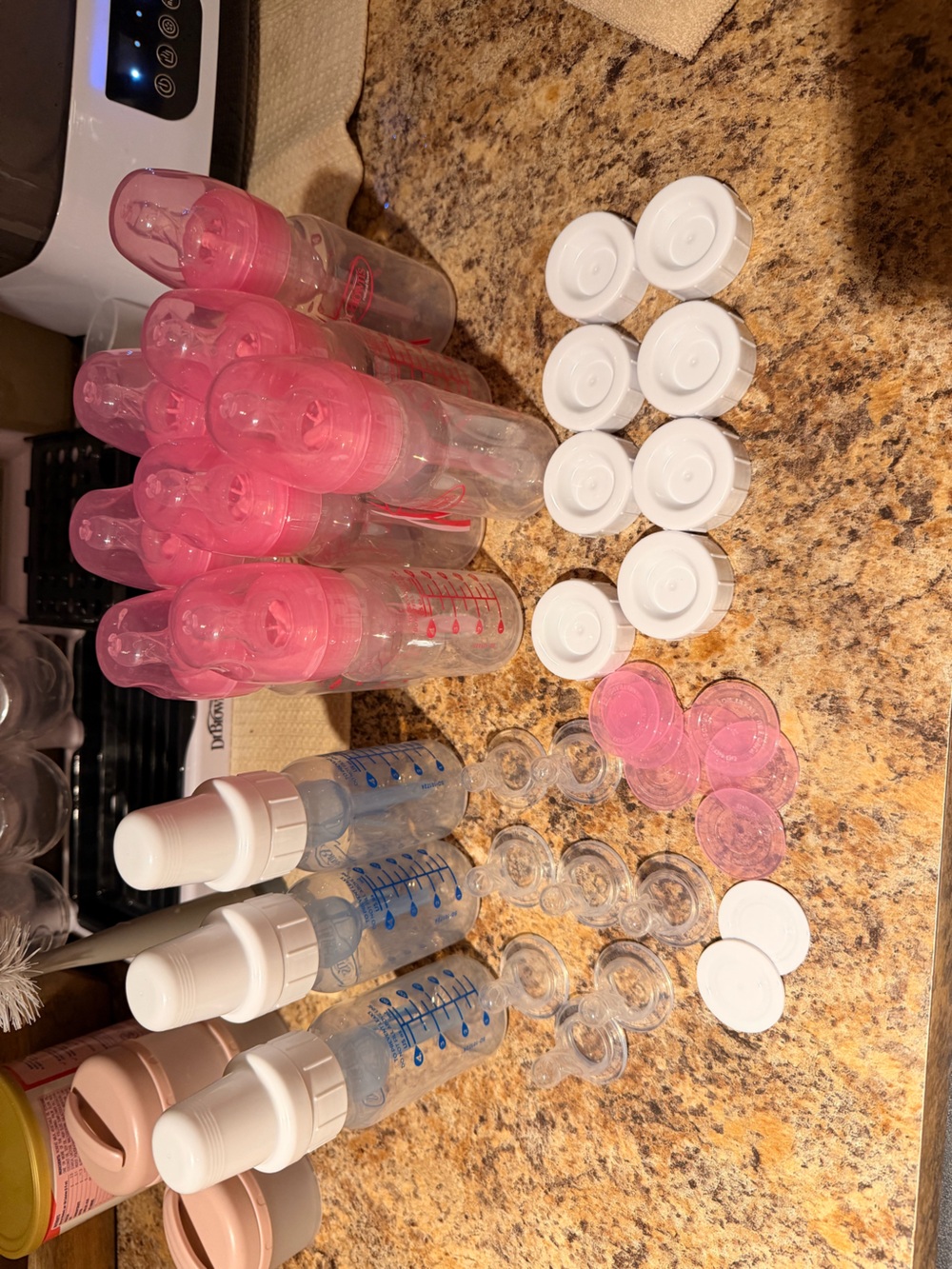Baby Bottles with Nipples and Caps - Dr. Brown’s